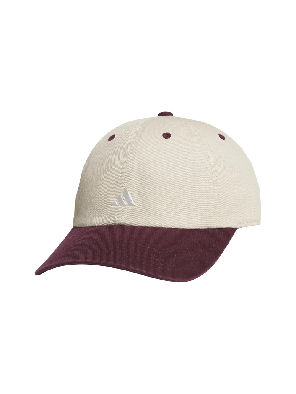 adidas Unisex Adult Court Relaxed Fit Strapback Hat | Tan, Red | Size OS